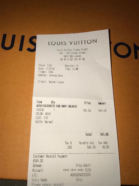 fake louis vuitton receipt template|louis vuitton handbag receipt template.